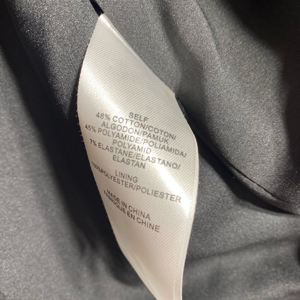 Tibi Agathe Zip Front Balloon Sleeve Cropped Top, Black - Picture 7 of 11